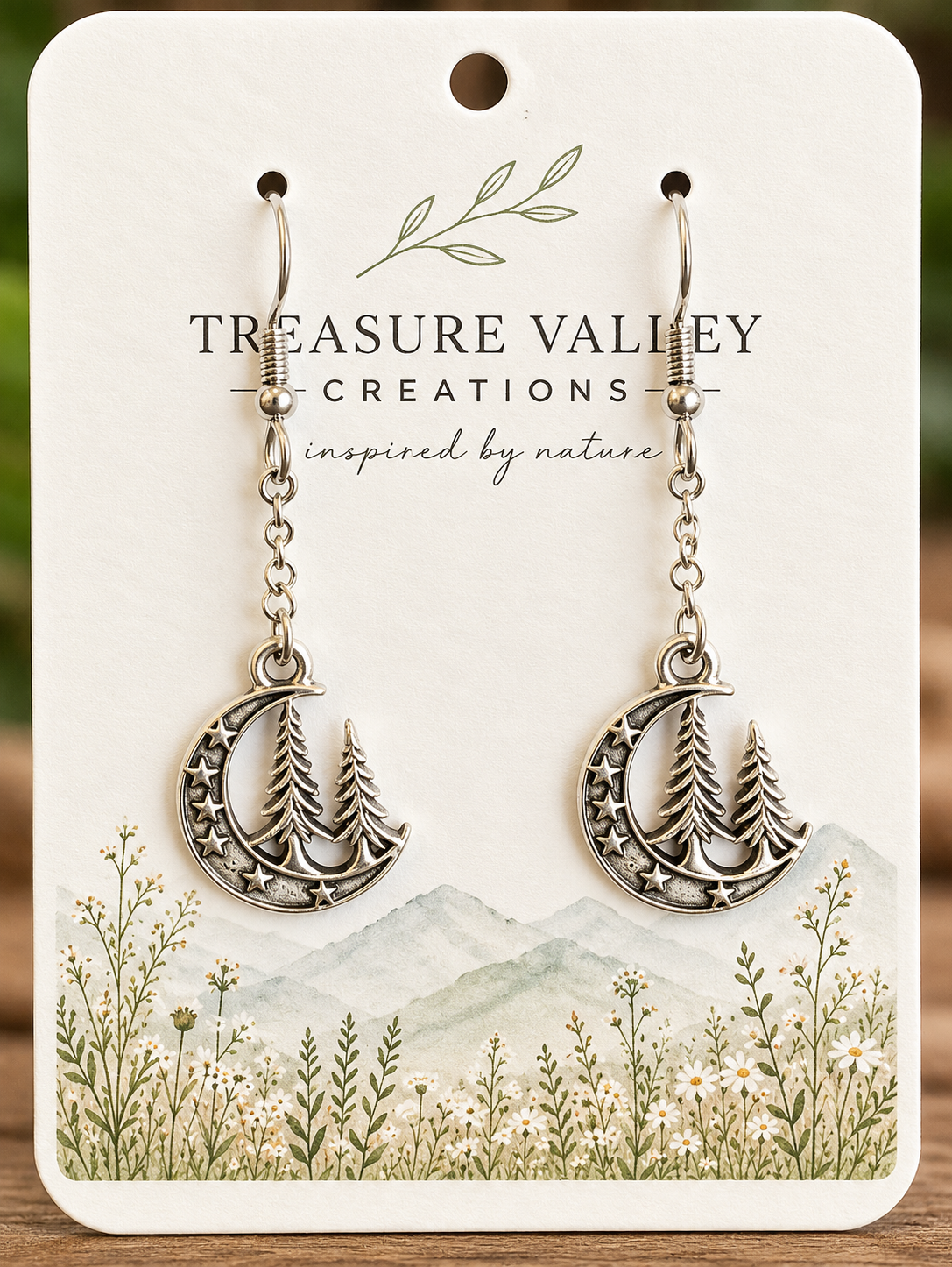 Celestial Forest Earrings - Hypoallergenic Stainless Steel Ear hooks