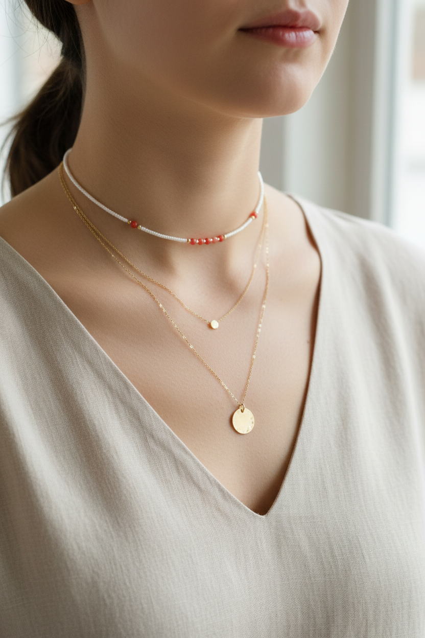 Coral Bloom Necklace