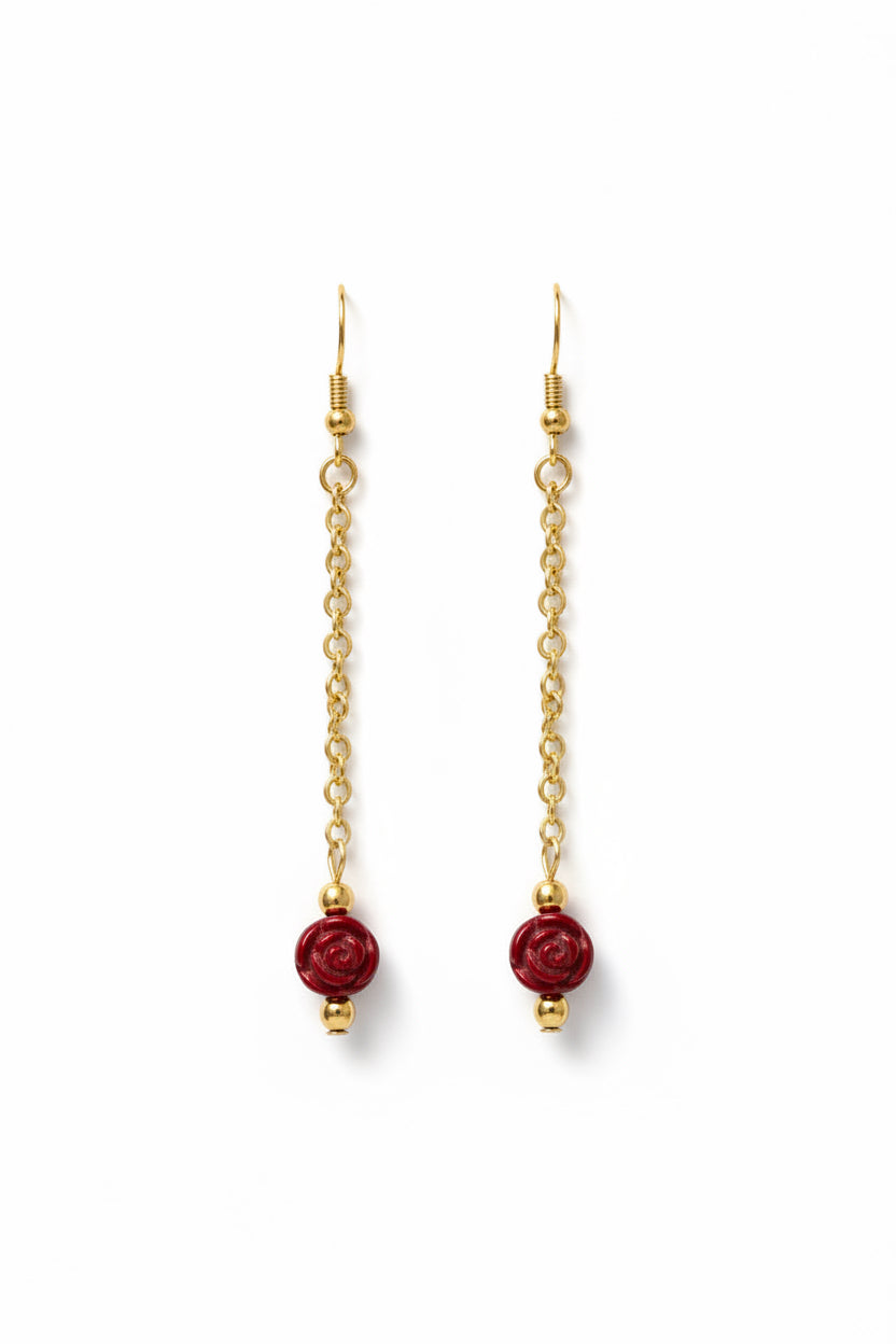 Enchanted Rose Earrings - Whimsical and giftable.