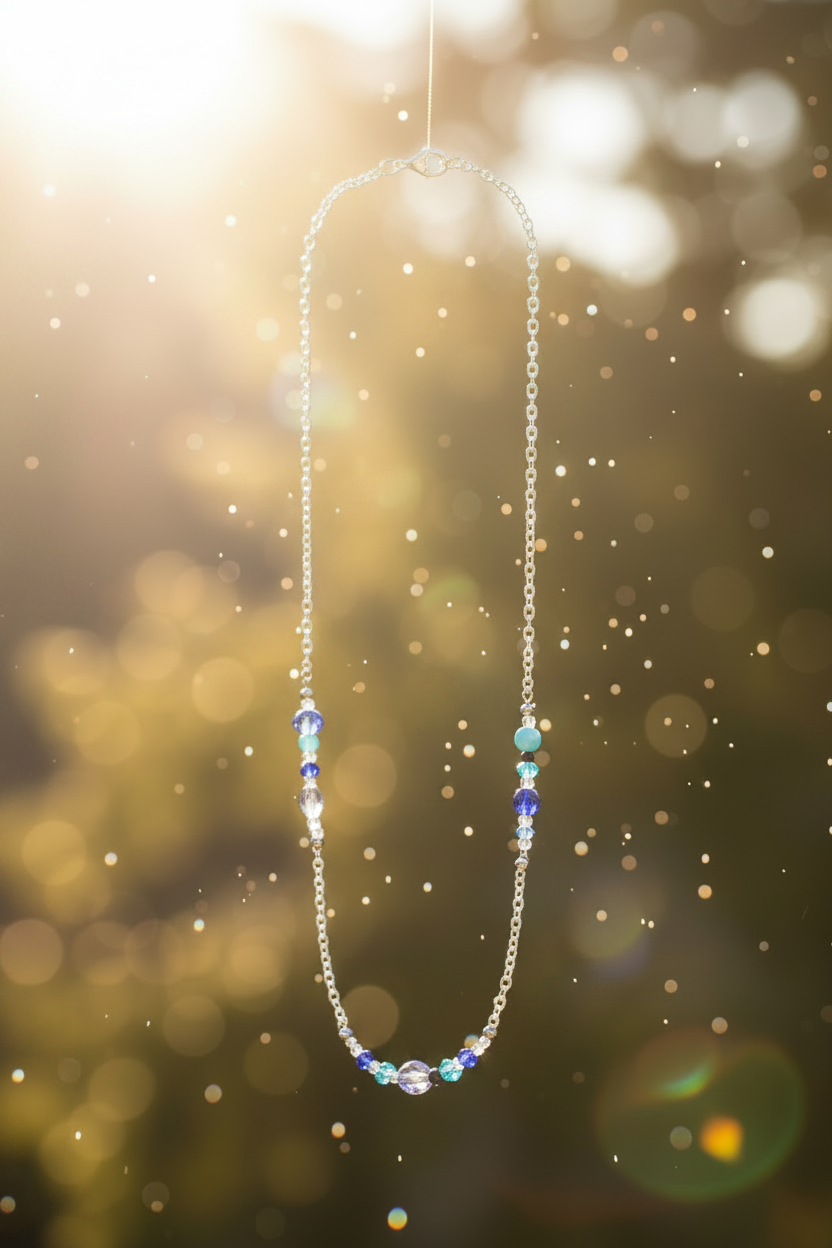 Moonlit Lagoon Necklace - Where moonlight meets the sea