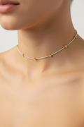 Honey Bloom Metal Flower Necklace