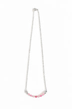 Faceted Pink Bead Necklace