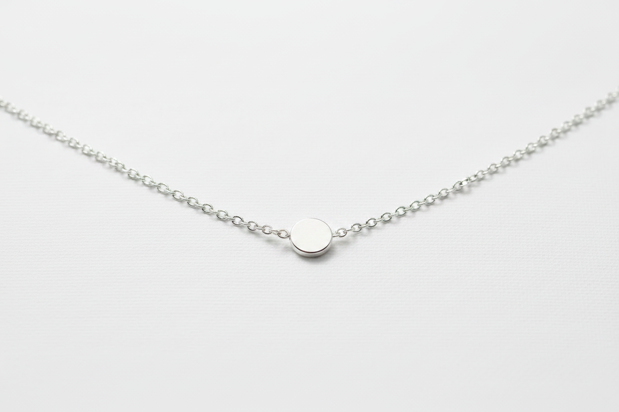 Emerald Roots Necklace - Silver-tone tree charm and green aventurine beads on a delicate silver-tone chain