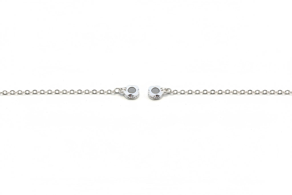 Emerald Roots Necklace - Silver-tone tree charm and green aventurine beads on a delicate silver-tone chain