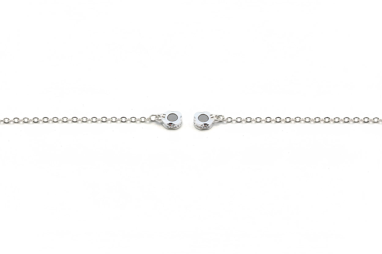 Emerald Roots Necklace - Silver-tone tree charm and green aventurine beads on a delicate silver-tone chain