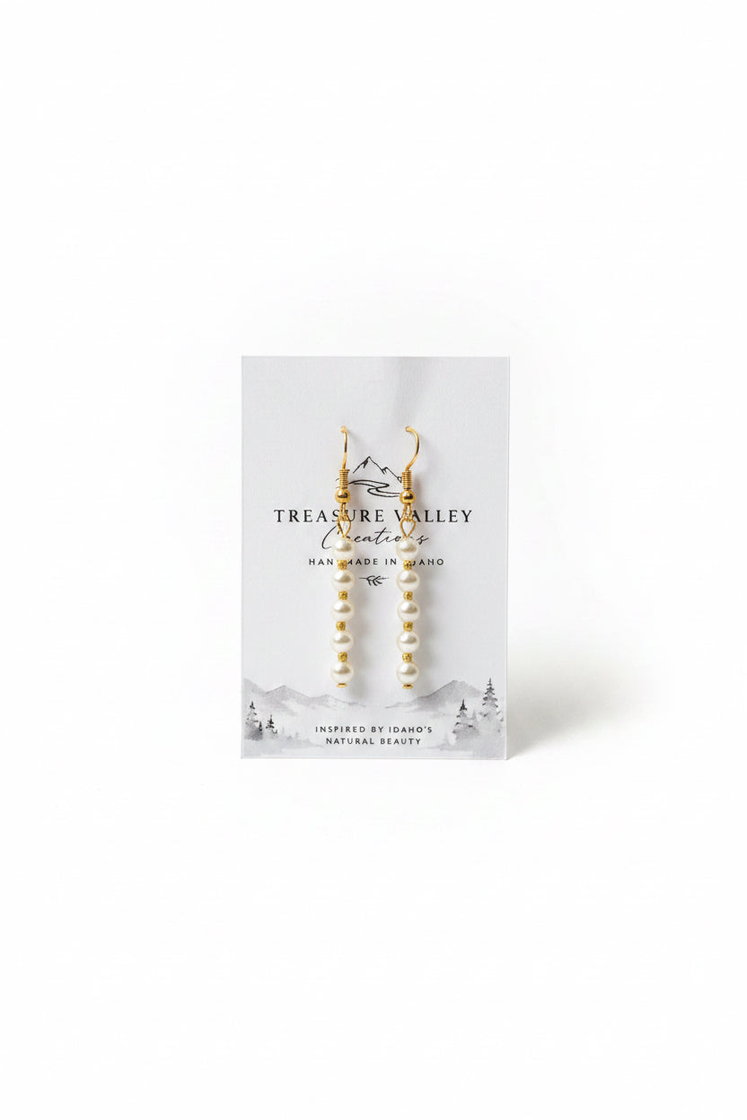 Ivory Pearl Drop Earrings