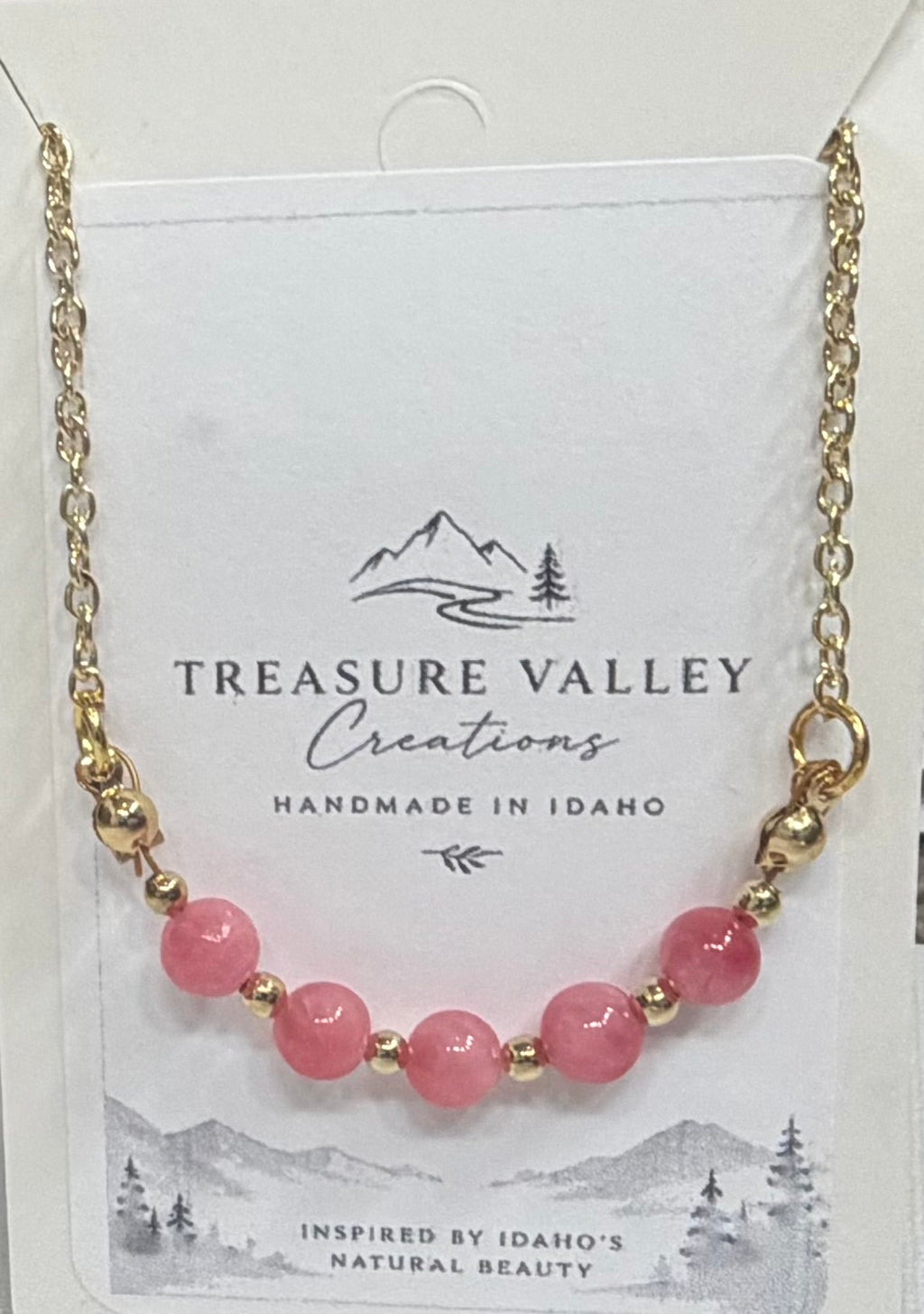 Coral Gemstone Necklace