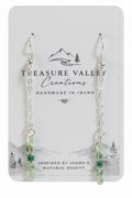 Shades of Green ombré earrings