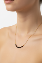 Garnet “Coin” Bead Necklace