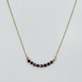 Garnet “Coin” Bead Necklace