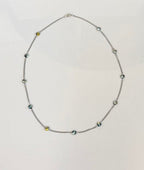 Northern Lights Station Necklace - hypoallergenic, waterproof stainless steel